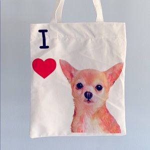 Chihuahua Art Canvas Bag